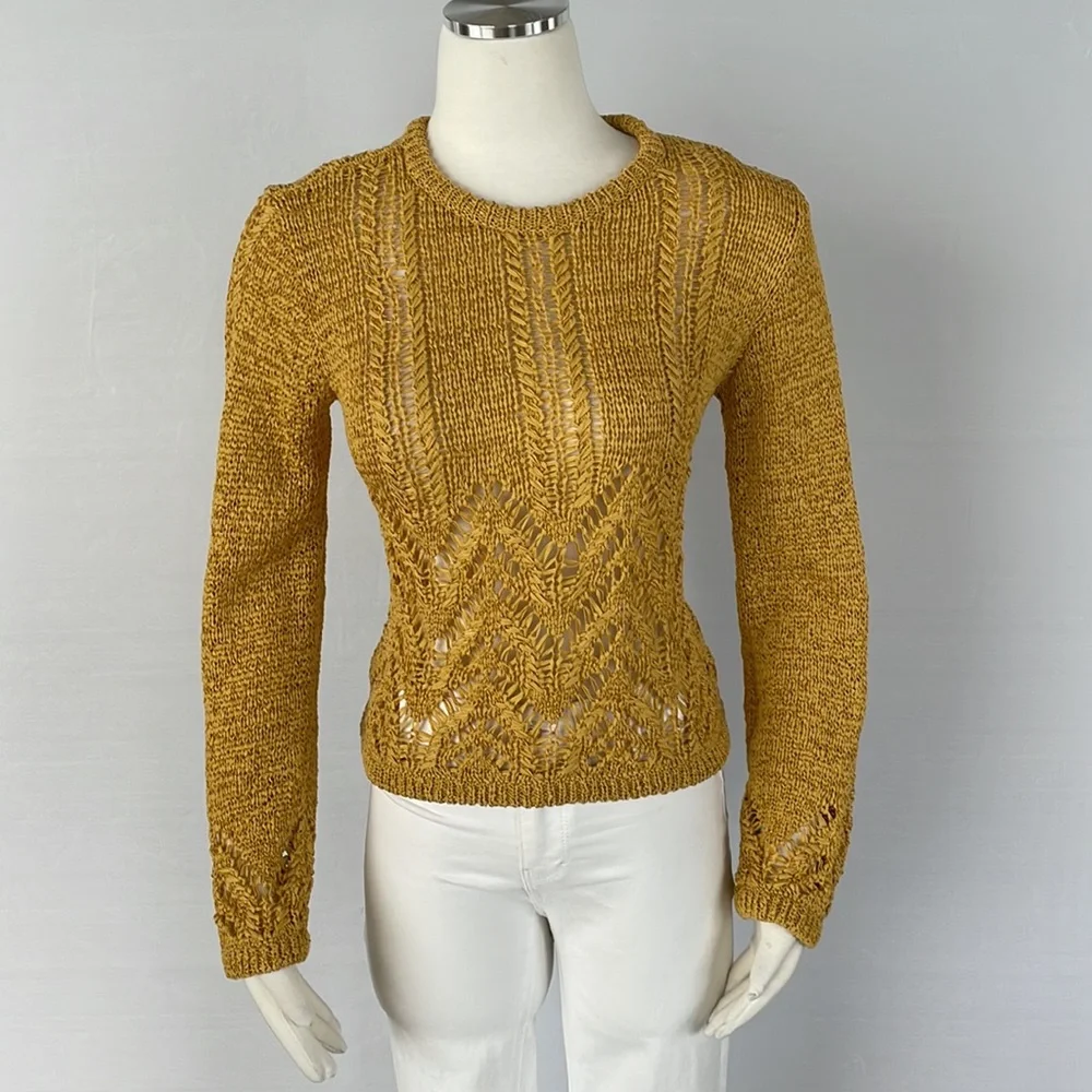 NWT BCBG Golden Yellow Sweater Size X Small - Picture 1 of 11